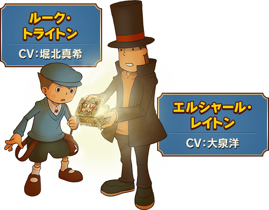 エルシャール・レイトン CV:大泉洋/ルーク・トライトン CV:堀北真希